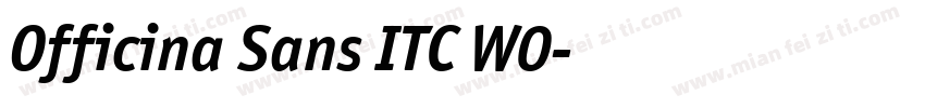 Officina Sans ITC W0字体转换